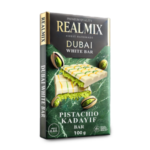 REALMIX White Chocolate <br>Pistachio Kadayif Bar 100g